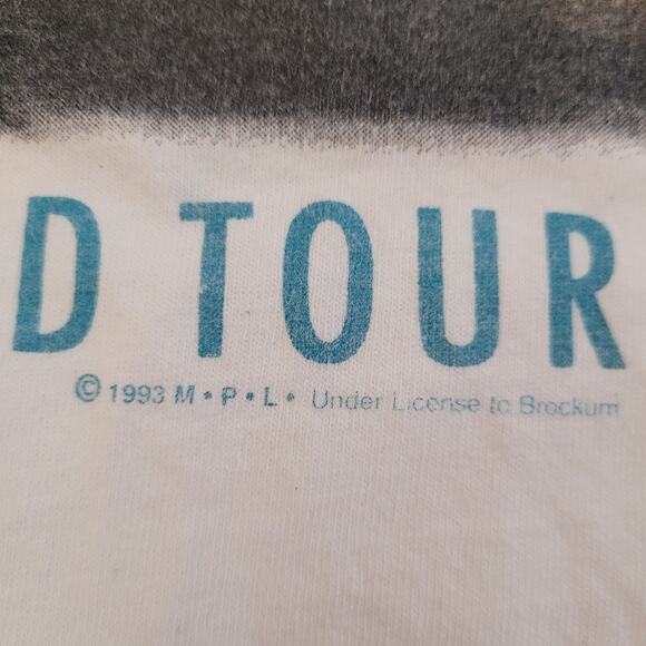 Vintage 1993 Paul McCartney “The New World Tour” Single Stitch Tee – Brockum XL - Picture 5 of 12